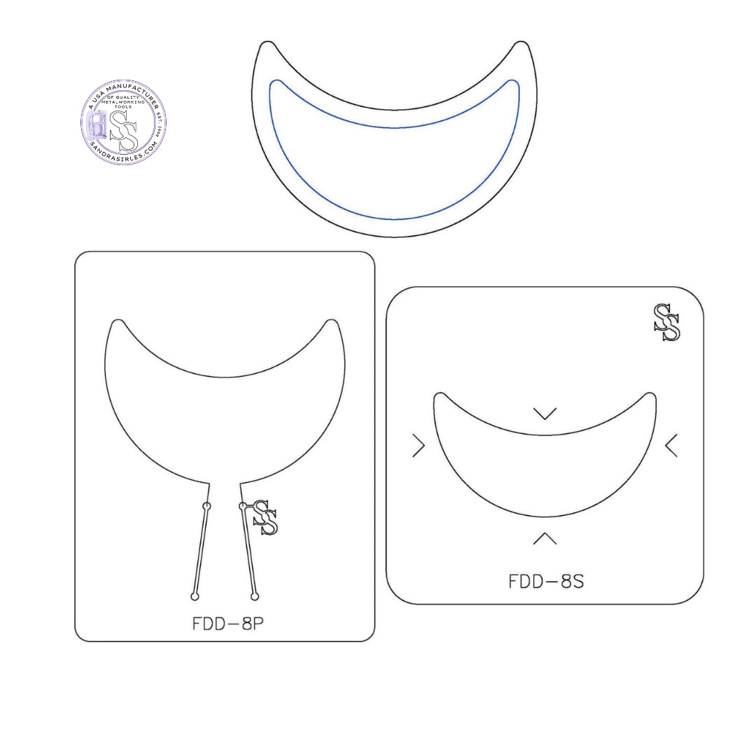 S&P DUOS: LG TRINKET DISH FORMING DIE DUOS: FDD-8S, FDD-8P MOON